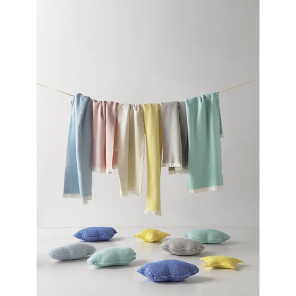 Niebieski koc pastelowy dziecięcy Euromant Zen, 75x110 cm -image-1