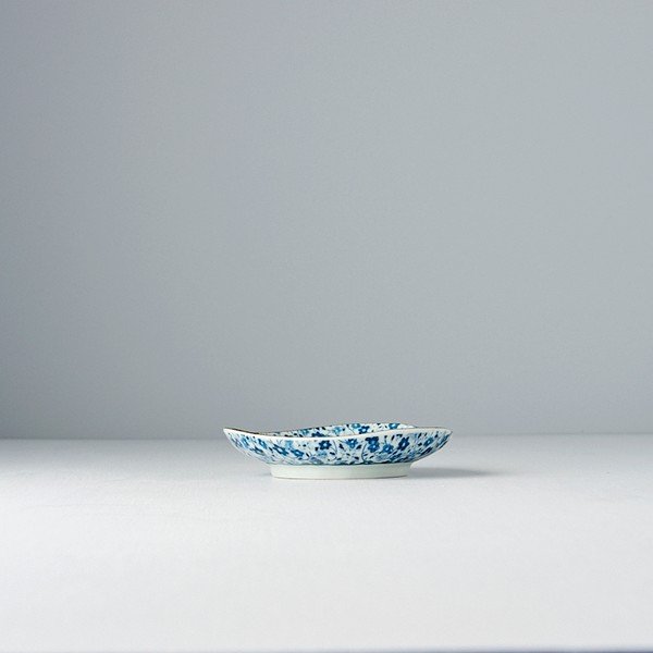 Niebiesko-biały talerzyk ceramiczny MIJ Daisy, ø 12 cm-image-1