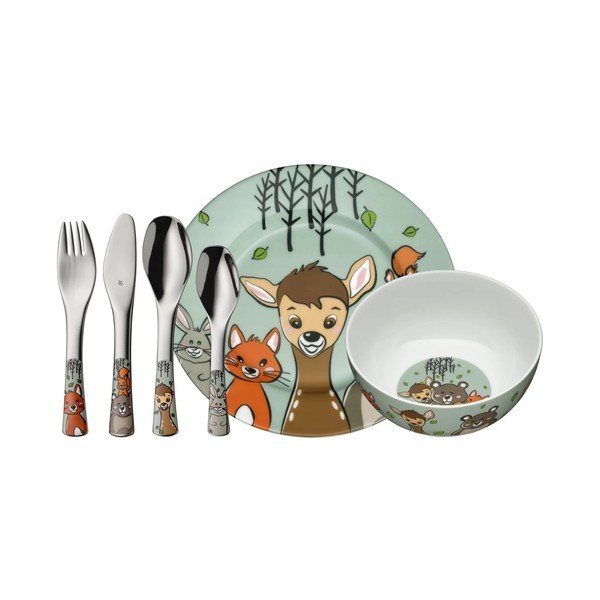 Porcelanowy zestaw naczyń dla dzieci 6 szt. Forest Friends – WMF
