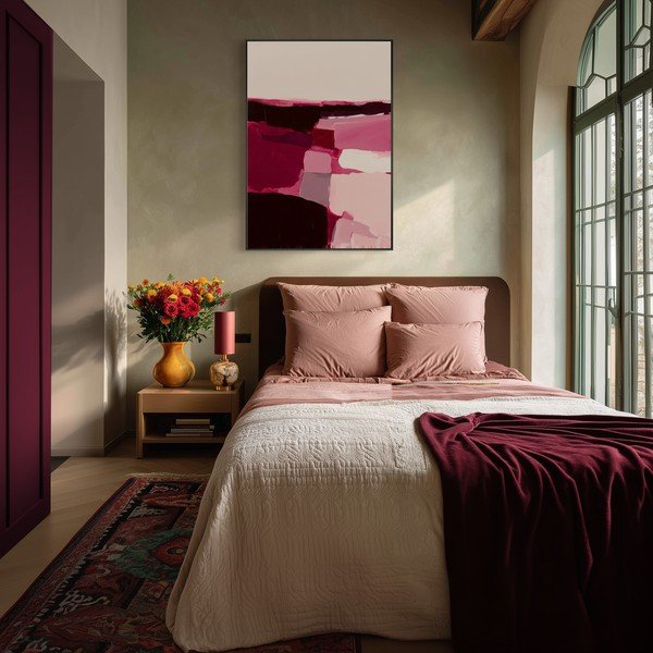 Obraz drukowany z ramą w zestawie/na płótnie 70x100 cm Berry Blocks – Styler-image-2