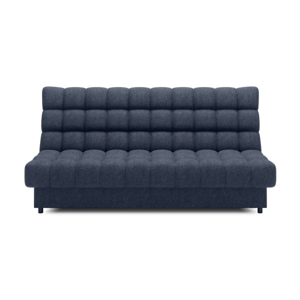 Niebieska rozkładana/ze schowkiem sofa z tkaniny szenilowej 197 cm Clareta – ELTAP
