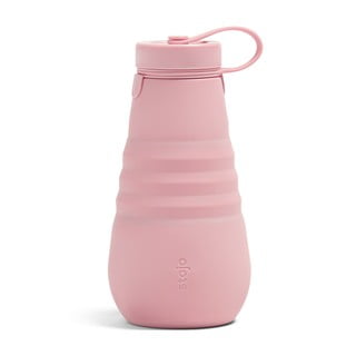 Różowa składana butelka Stojo Bottle Carnation, 590 ml