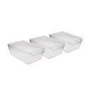 Plastikowy organizer do lodówki 3 szt. – Hermia