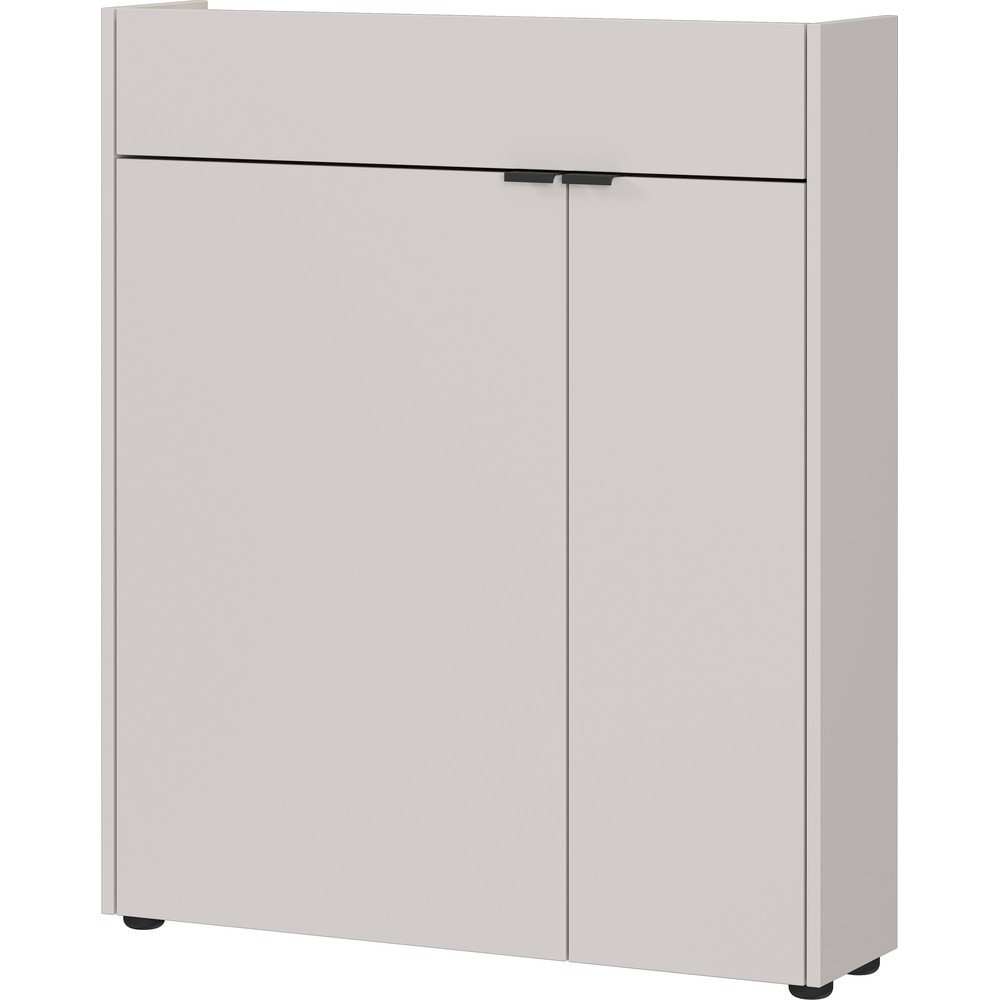 Kremowa szafka z matowym wykończeniem 83x99x22 cm Ameca – Germania