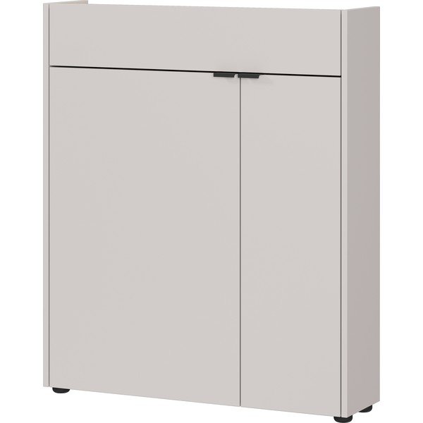 Kremowa szafka z matowym wykończeniem 83x99x22 cm Ameca – Germania