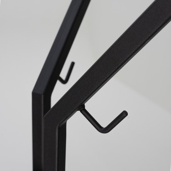 Czarny metalowy wieszak 50x170 cm Jaimy – Spinder Design-image-2