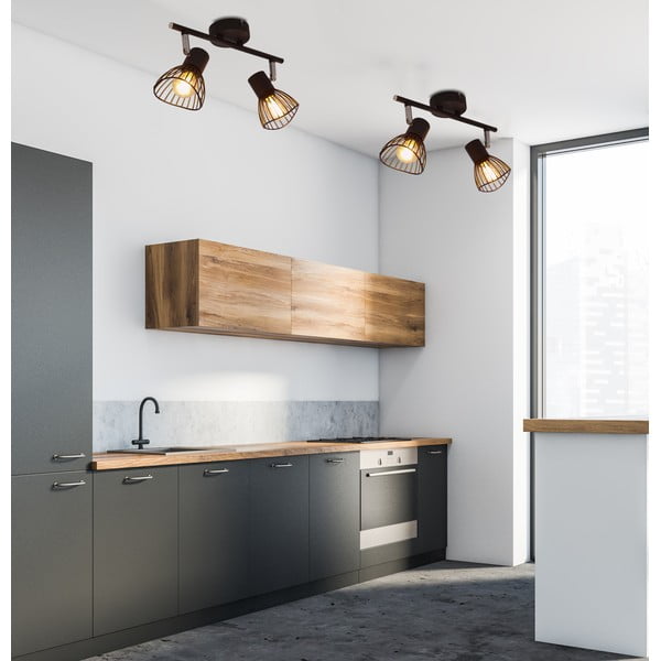 Czarna lampa sufitowa z metalowym kloszem 39x8 cm Fly – Candellux Lighting-image-1