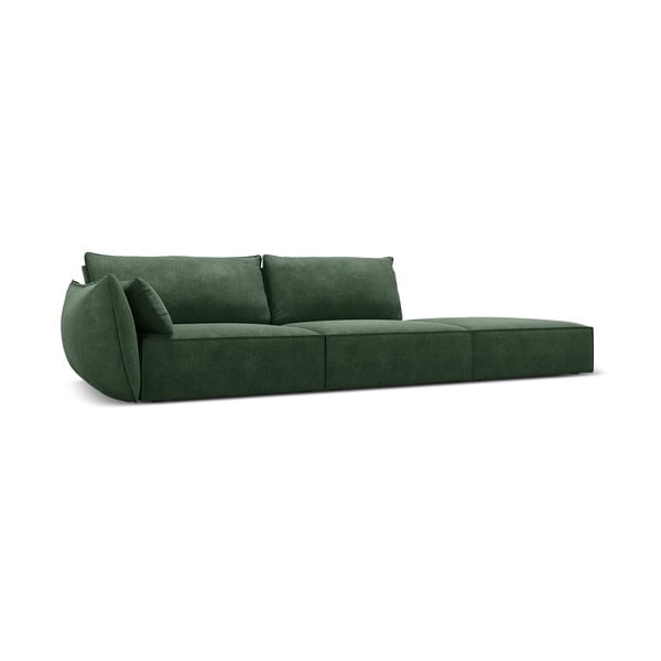 Ciemnozielony szezlong (lewostronny) Vanda – Mazzini Sofas-image-2