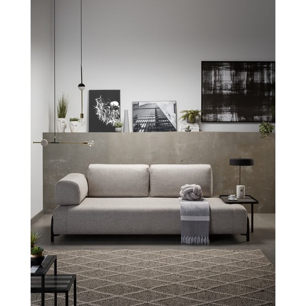 Beżowa sofa 3-osobowa Kave Home Compo-image-1