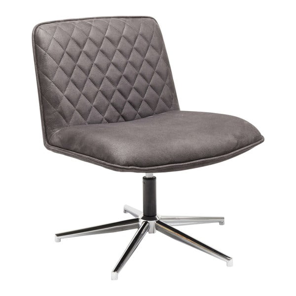 Szare krzesło Kare Design Swivel Chair Honk