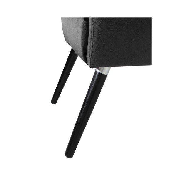 Czarny fotel Max Winzer Elina Suede-image-1