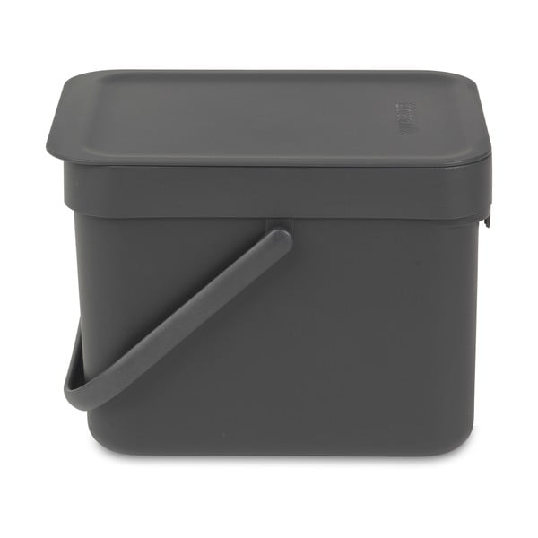 Szary kosz Brabantia Sort & Go, 6 l-image-3