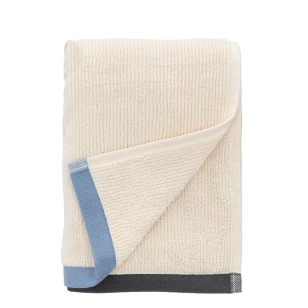 Niebiesko-beżowy bawełniany ręcznik 50x100 cm Contrast – Södahl