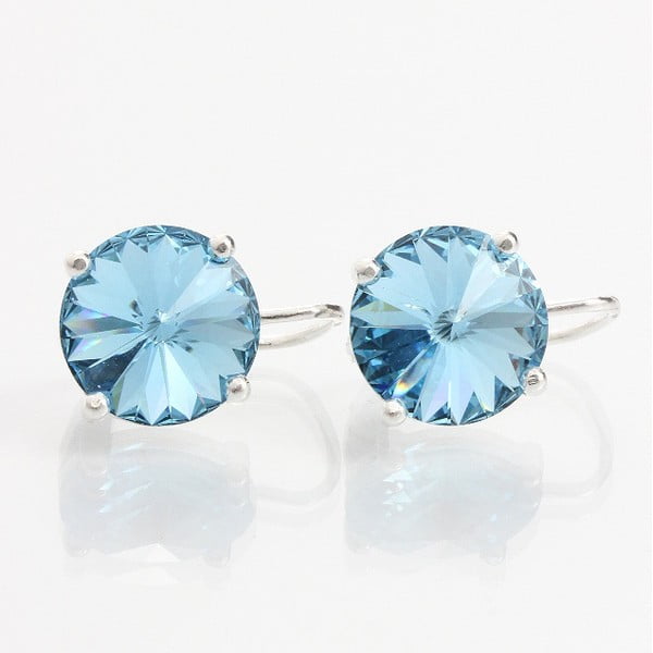 Niebieskie kolczyki z kryształami Swarovskiego Yasmine Longie Denise