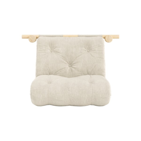 Kremowy sztruksowy fotel Hooked – Karup Design-image-3