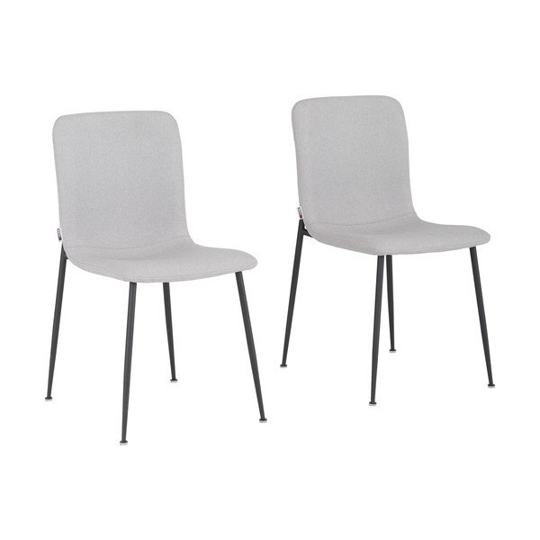 Jasnoszare krzesła zestaw 2 szt. Faye – Støraa-image-3