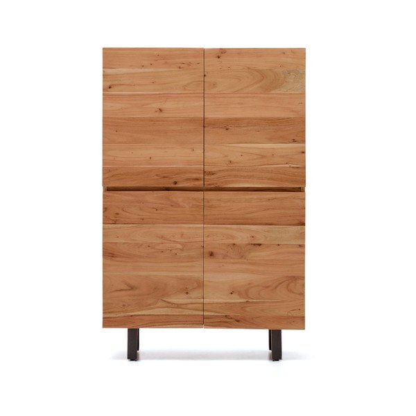 Komoda z litego drewna akacjowego w naturalnym kolorze 100x155x40,5 cm Uxue – Kave Home