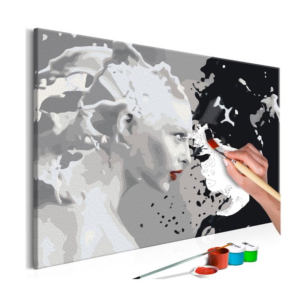 Zestaw płótna, farb i pędzli DIY Artgeist Faces, 60x40 cm