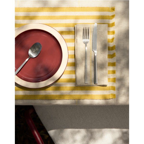 Tekstylne/z juty maty stołowe zestaw 2 szt. 35x50 cm Daltan – Kave Home-image-1