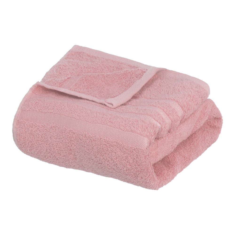 Różowy bawełniany ręcznik kąpielowy frotte 70x140 cm Simple – Casa Selección