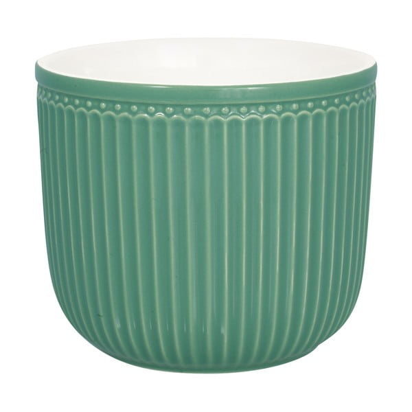 Zielona ceramiczna doniczka Green Gate Alice, ø 16 cm