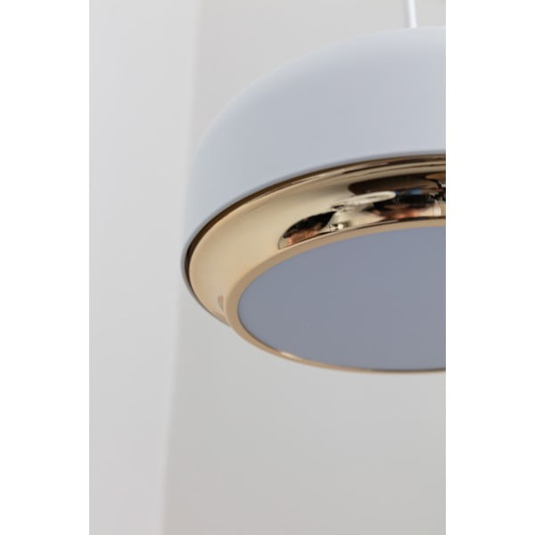 Biała lampa wisząca LED z metalowym kloszem ø 40 cm Hazel medium – UMAGE-image-3