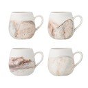 Kremowe kamionkowe kubki zestaw 4 szt. 250 ml Lyre – Bloomingville
