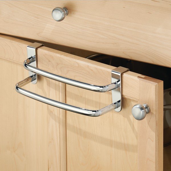 Wiszący uchwyt na ręczniki kuchenne iDesign Axis, 24,8 x 8,9 cm-image-1