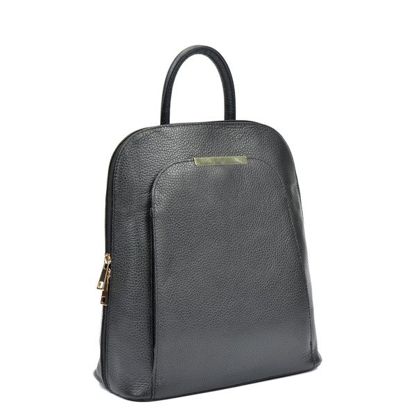 Czarny skórzany plecak damski Renata Corsi Sofia-image-1