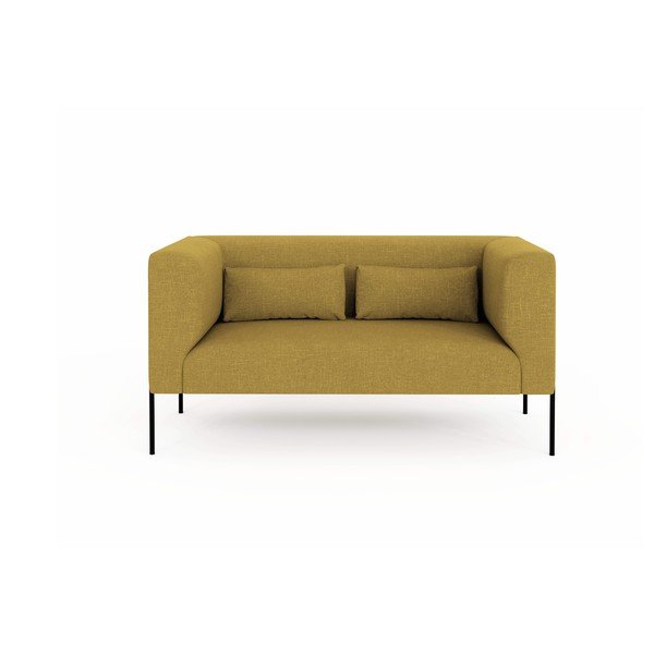 Żółta sofa Milo Casa Nina, 142 cm-image-2
