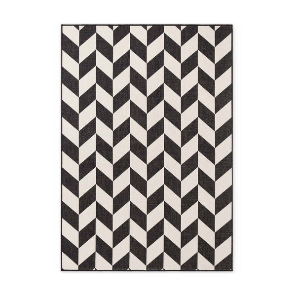 Czarny/kremowy dywan odpowiedni na zewnątrz 160x230 cm Haringey Terrick – Ted Baker