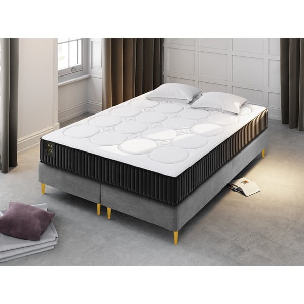 Średnio twardy/miękki sprężynowy materac dwustronny 160x200 cm Enzo – Milo Casa-image-1