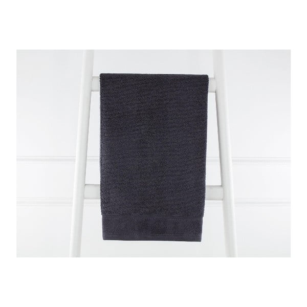 Czarn ręcznik bawełniany Madame Coco Nero, 50x80 cm