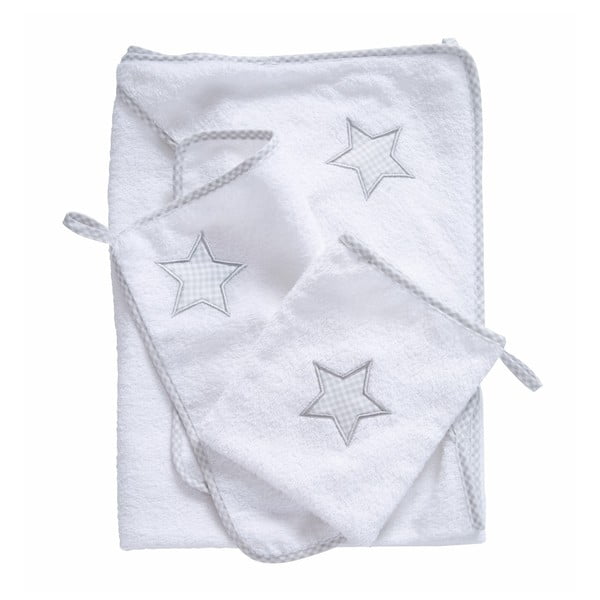 Komplet dziecięcych ręczników i myjki Roba Little Stars
