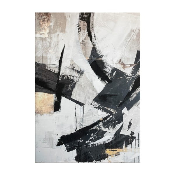 Obraz z ręcznie malowanymi elementami 70x100 cm Ash – Styler