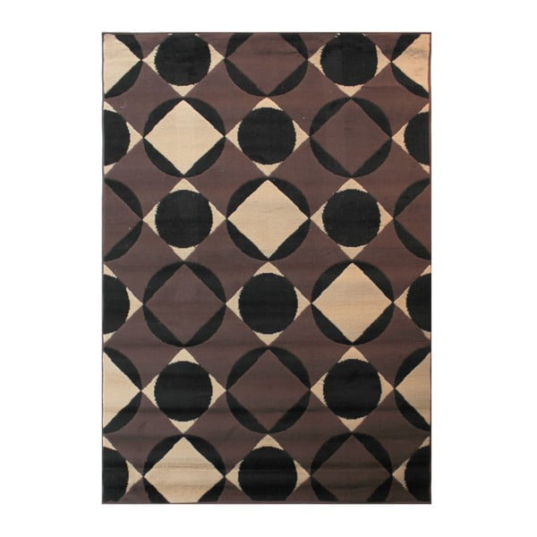 Ciemnobrązowy dywan Flair Rugs Carnaby Chocolate, 60x110 cm