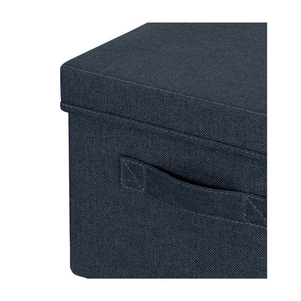 Ciemnoszare tekstylne pojemniki zestaw 2 szt. z pokrywką 28.5x38x20 cm – Leitz-image-2