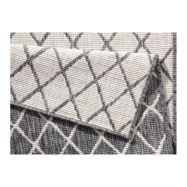 Szary chodnik dwustronny odpowiedni na zewnątrz NORTHRUGS Malaga, 80x350 cm-image-3