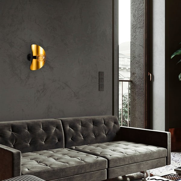 Kinkiet w czarno-złotym kolorze Sivani – Opviq lights-image-1