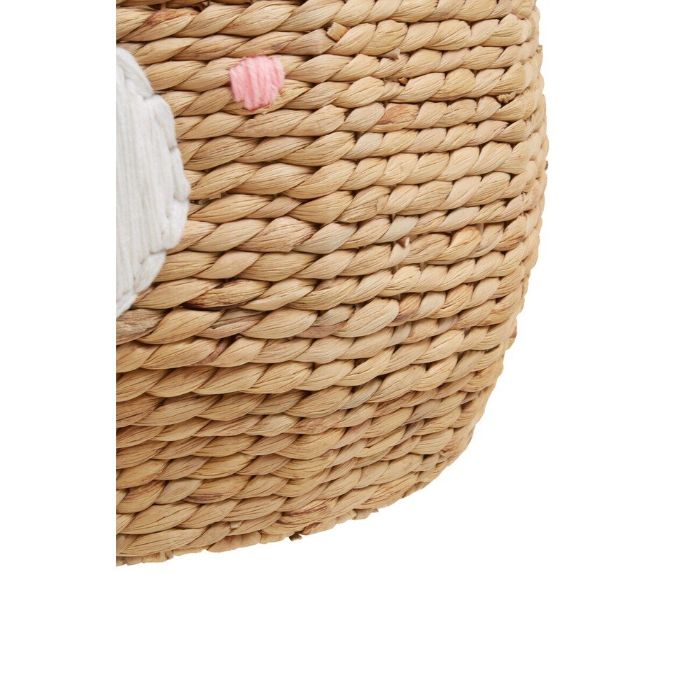 Dziecięcy kosz na zabawki z hiacyntu wodnego w naturalnym kolorze ø 49x40 cm Lidi Cat Face – Premier Housewares (zdjęcie 7)