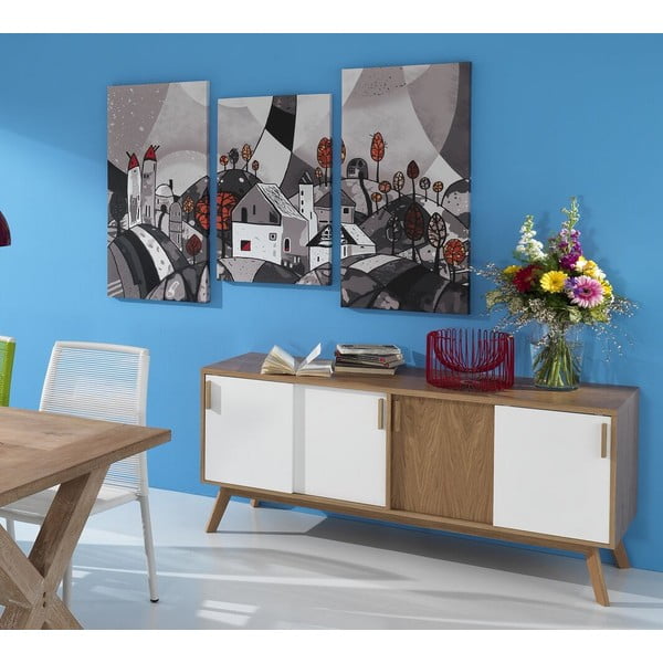 3-częściowy obraz na płótnie Tomasucci Landscape, 105x150 cm-image-1