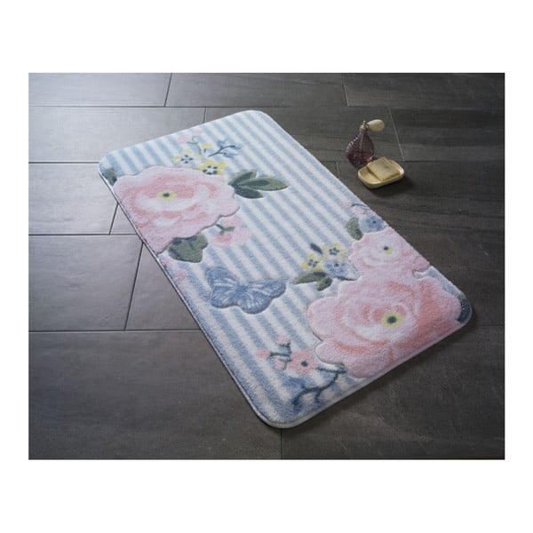 Rożowy dywanik łazienkowy we wzoryConfetti Bathmats Roses, 80x140 cm
