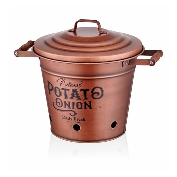 Pojemnik na ziemniaki w miedzianej barwie The Mia Potato