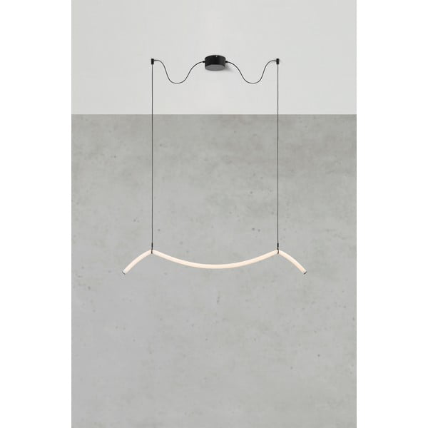 Czarno-biała lampa wisząca LED Melt – Markslöjd-image-2