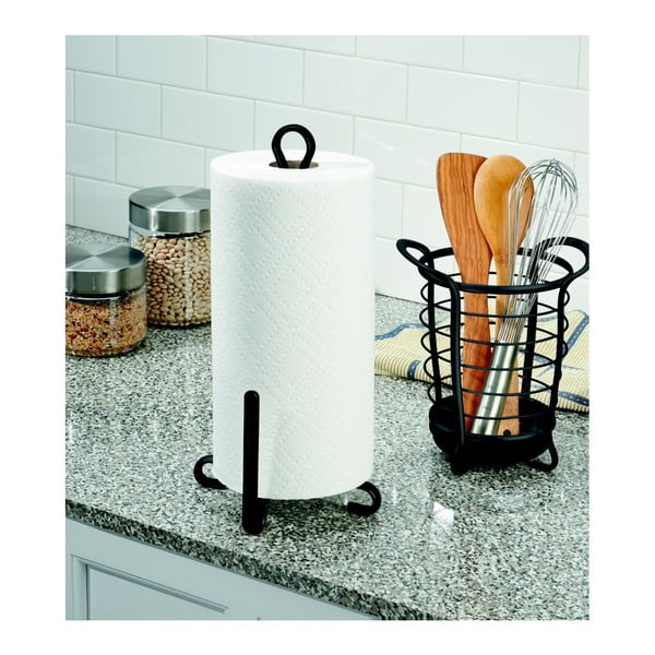 Czarny stojak na przybory kuchenne InterDesign Axis-image-2