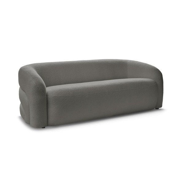 Szara sofa z materiału bouclé 193 cm Elina – Bobochic Paris-image-2