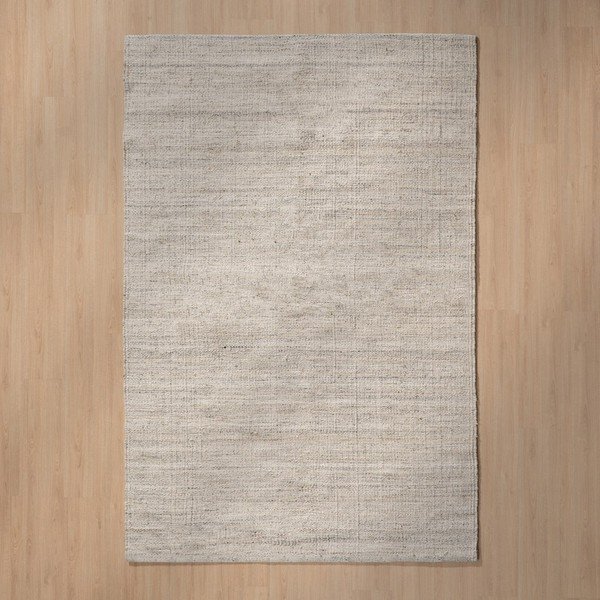 Szary dwustronny dywan z mieszanki wełny 160x230 cm – Ixia-image-1