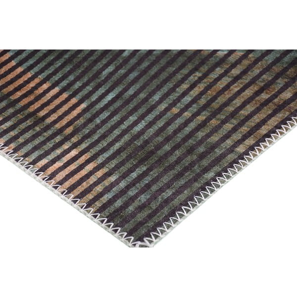 Ciemnozielony dywan odpowiedni do prania 150x80 cm – Vitaus-image-2