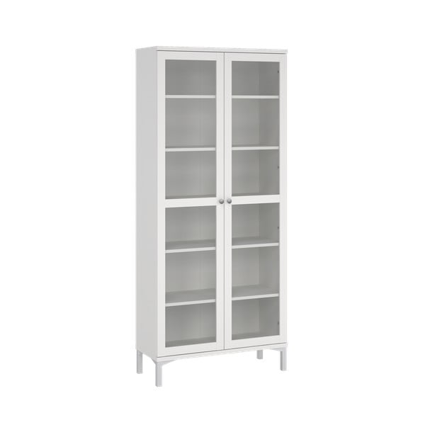 Biała witryna 89x203 cm Roma – Tvilum-image-2