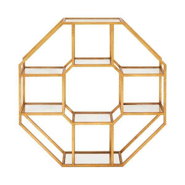 Wielopoziomowa metalowa półka w naturalnym kolorze 92 cm Zariah – Premier Housewares-image-3